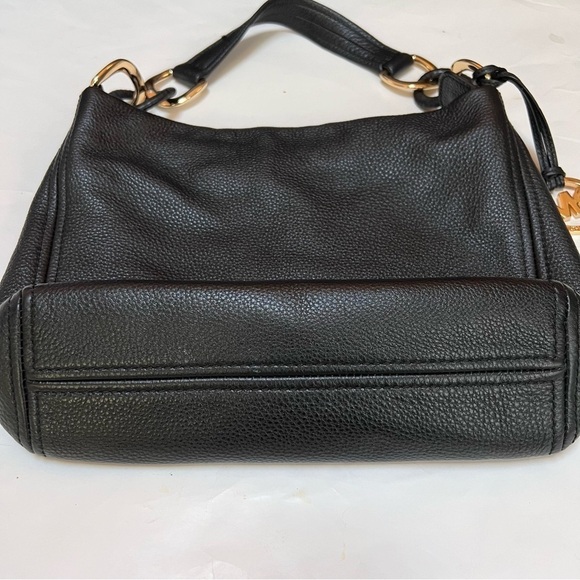 Michael Michael Kors Slouchy Black Pebble Leather Shoulder Bag - Picture 6 of 13